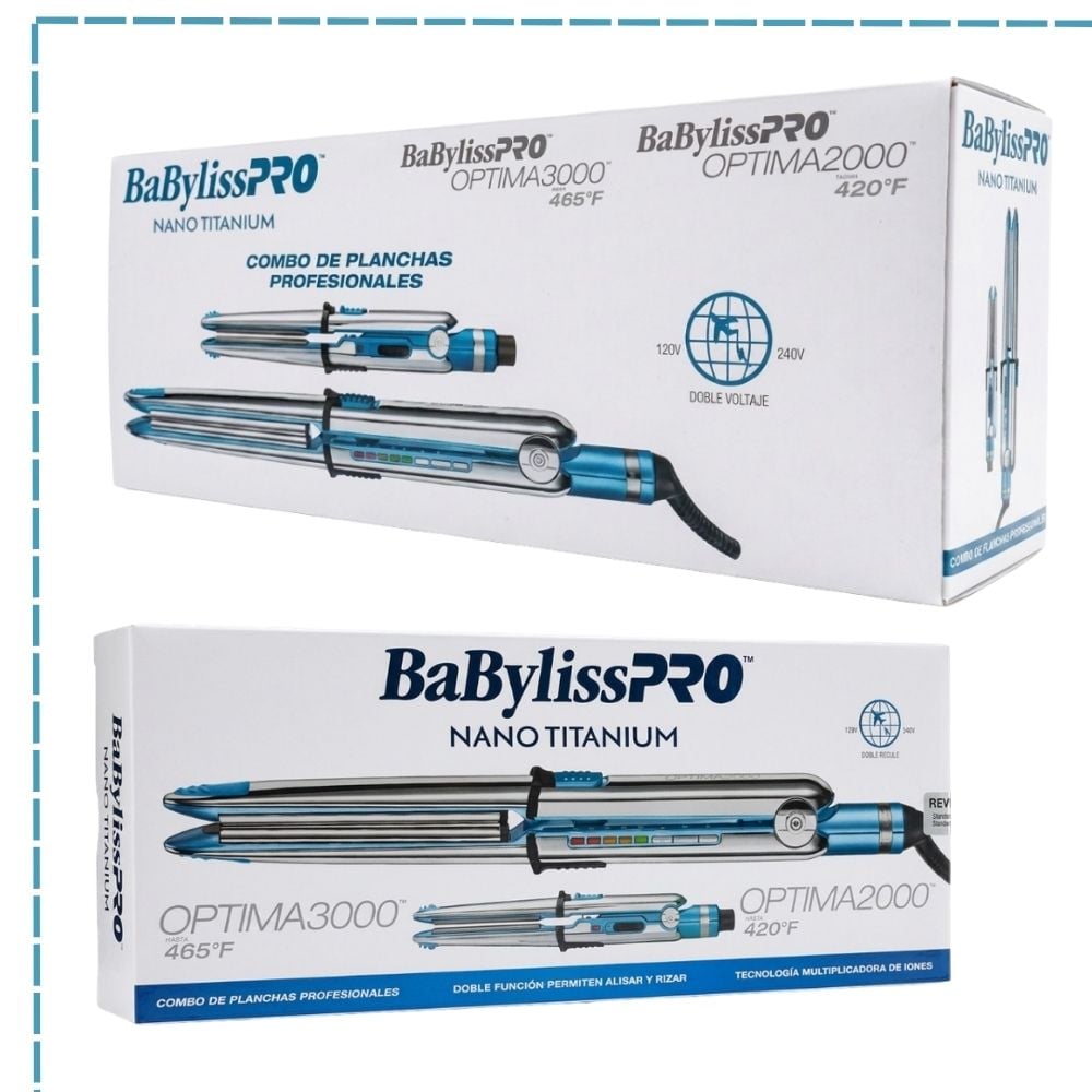 COMBO PLANCHAS PROFESIONALES PRO ÓPTIMA 2000 Y ÓPTIMA 3000 BABYLISSPRO - 4