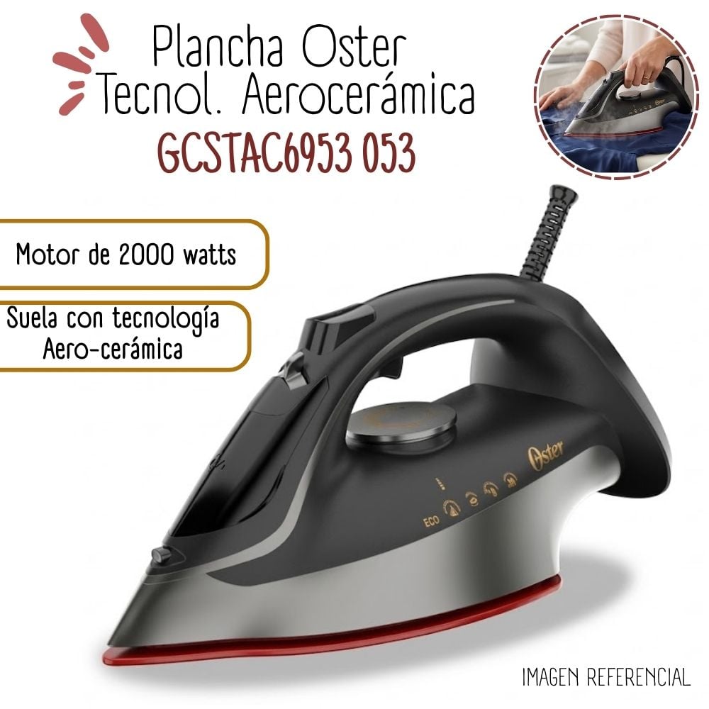 PLANCHA A VAPOR OSTER TECNOL. AEROCERÁMICA - GCSTAC6953 - 1