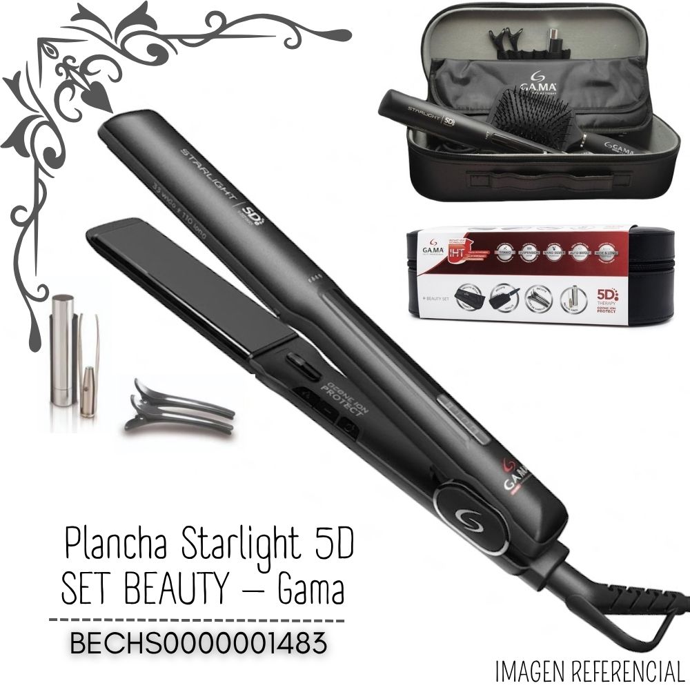 PLANCHA STARLIGHT DIG IHT 5D TITANIO GAMA – MALETA - 1