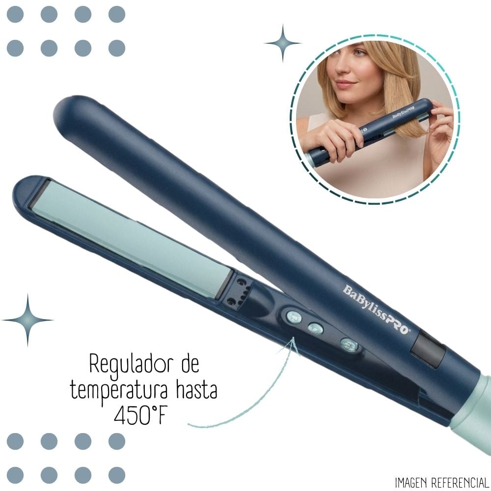 PLANCHA ALISADORA BABYLISSPRO HIP BY IÓNICA 1”- INDIGO - 2