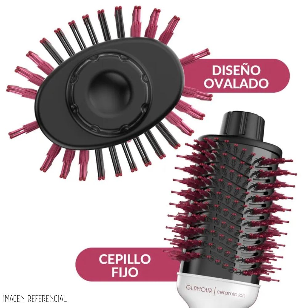 CEPILLO MODELADOR GAMA GLAMOUR PINK BRUSH 4 EN 1 - 3