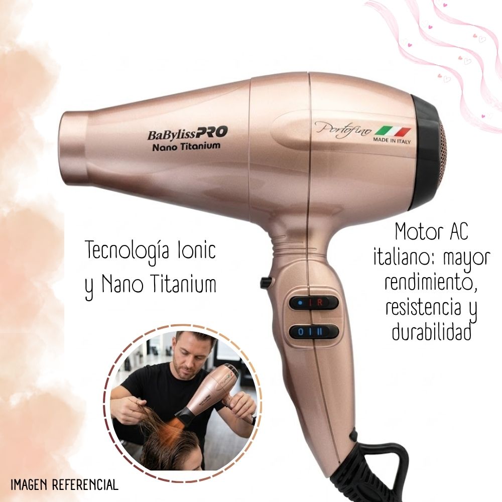 Secadora De Cabello Babylisspro Portofino BNTRG6610PE - 2