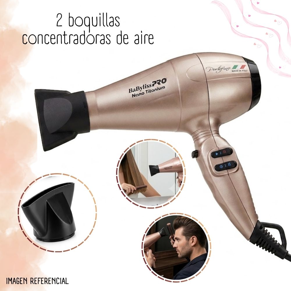 Secadora De Cabello Babylisspro Portofino BNTRG6610PE - 3