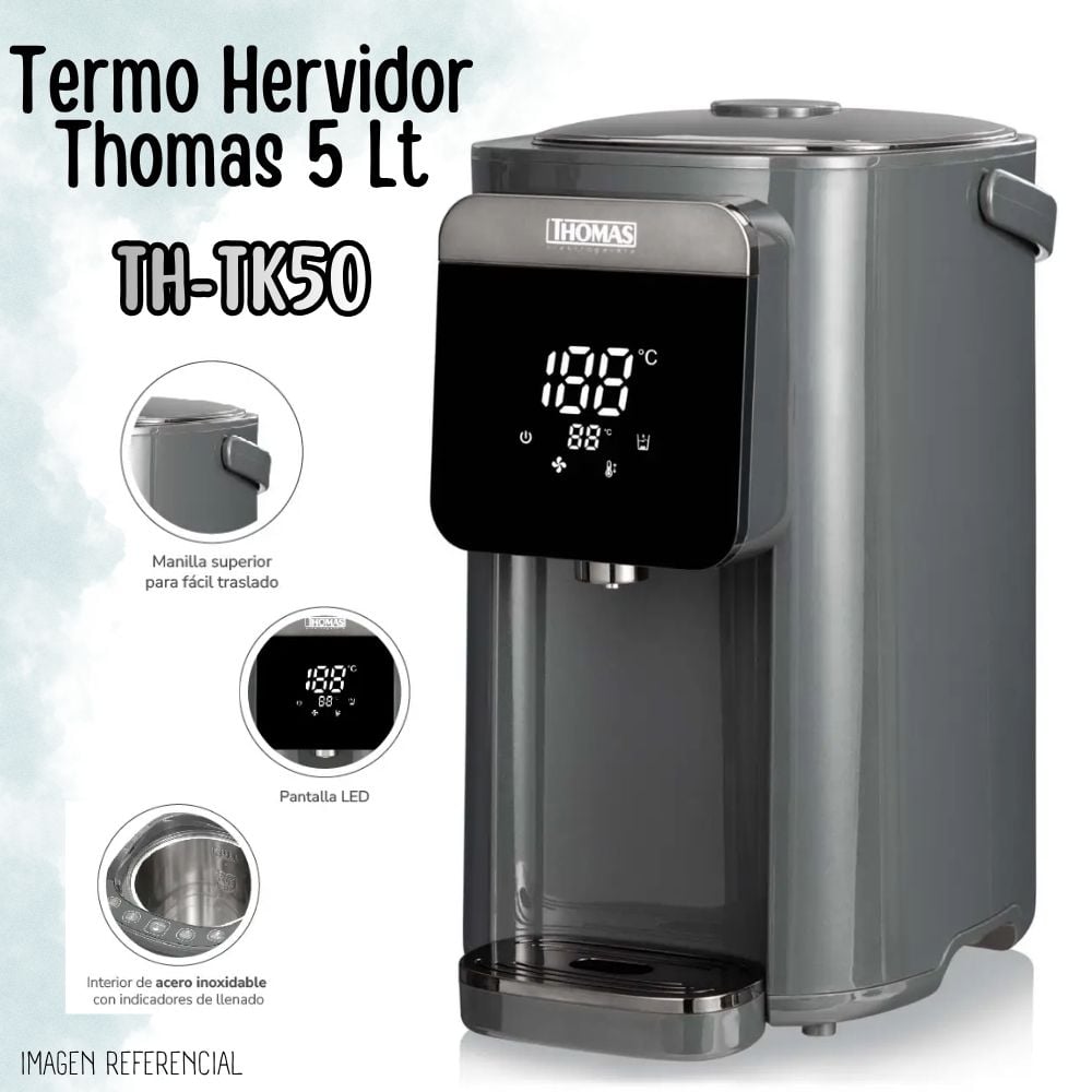 TERMO HERVIDOR THOMAS 5 LT - TH-TK50 - 1