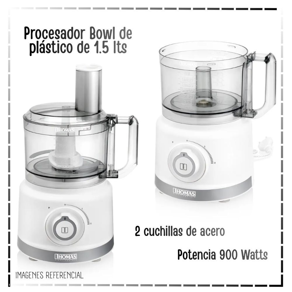 LICUADORA Y PROCESADORA DE ALIMENTOS THOMAS TH-9170B - 2