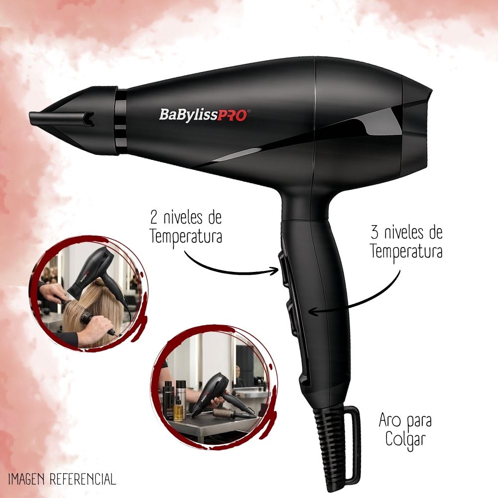 SECADORA DE CABELLO BABYLISSPRO HAIR DRYER - B6100PE - 3