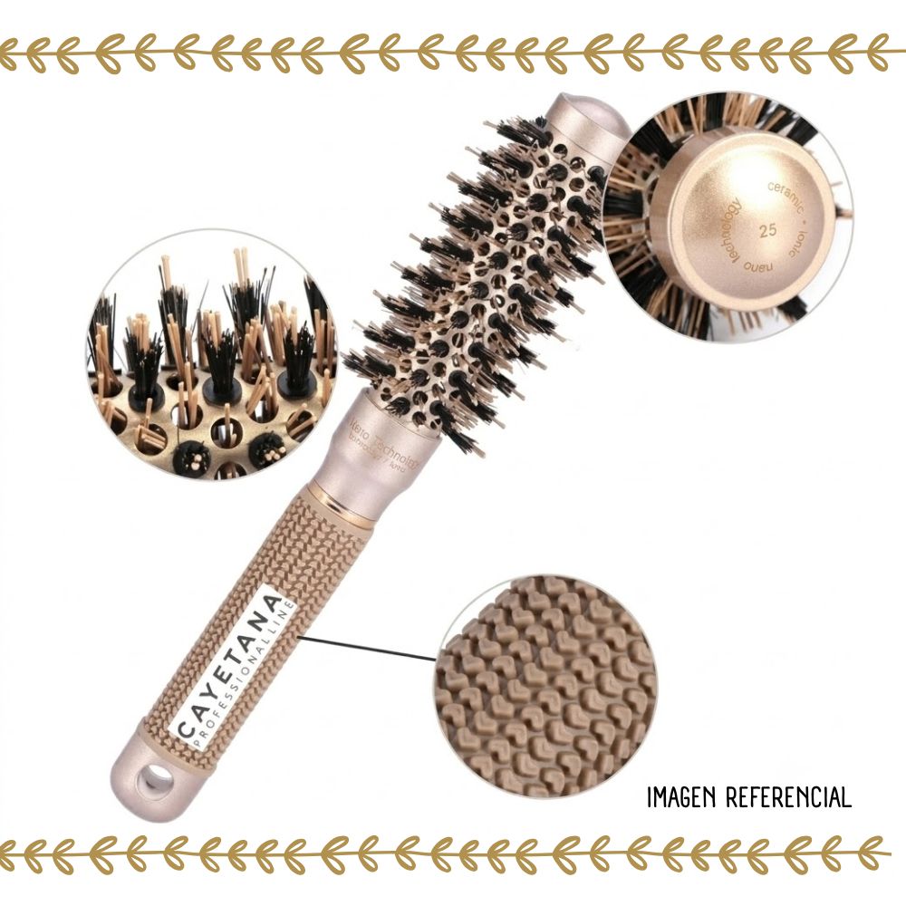SET 4 CEPILLOS NANO TECHNOLOGY CAYETANA PROFESSIONAL GOLD - 5
