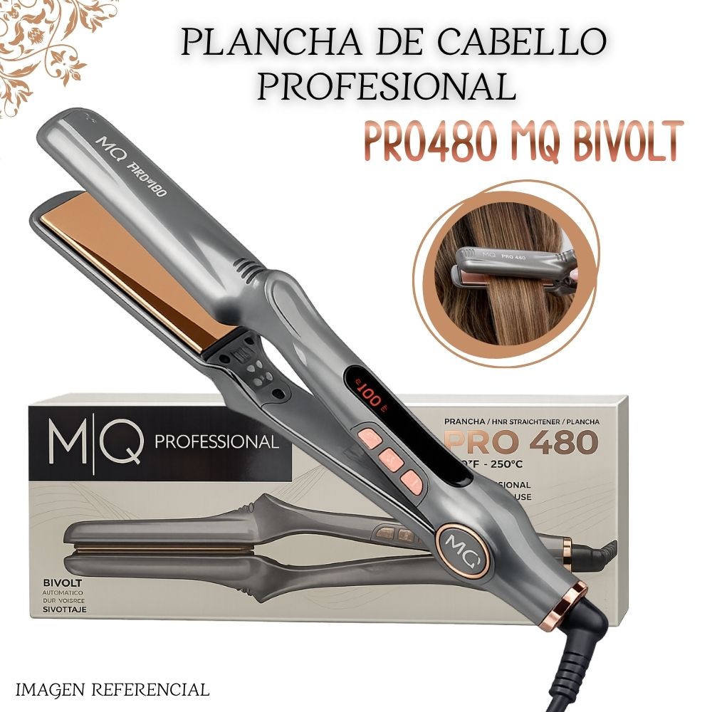 PLANCHA DE CABELLO MQ PRO480 MQ BIVOLT LED - 1