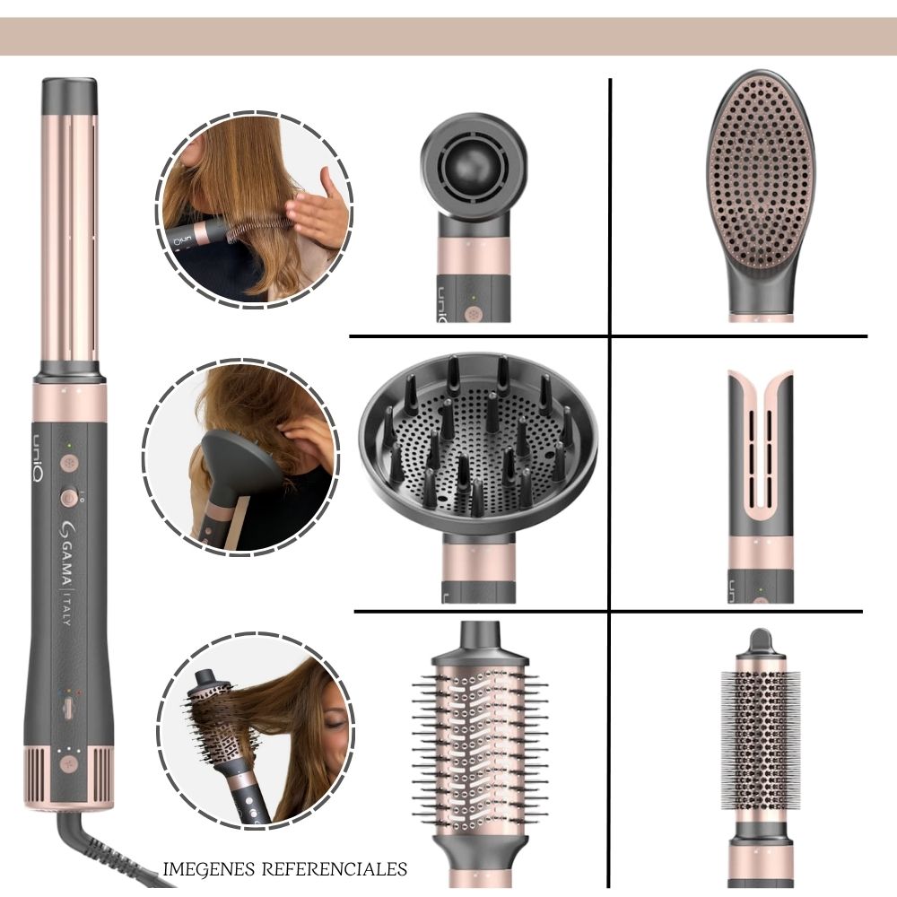 CEPILLO MODELADOR GAMA UNIQ 8 EN 1 VIBRANCE - 7