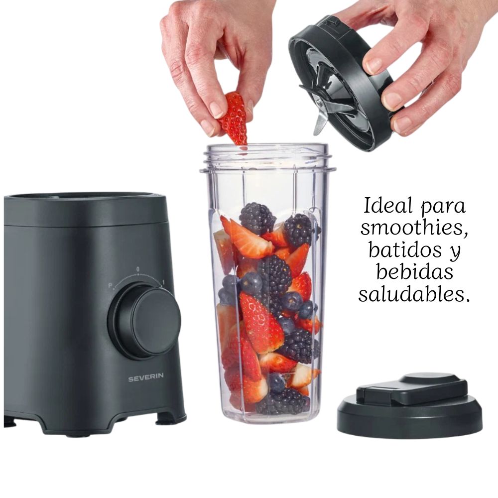 LICUADORA PORTÁTIL SEVERIN 600ML - SM 3743 - 4