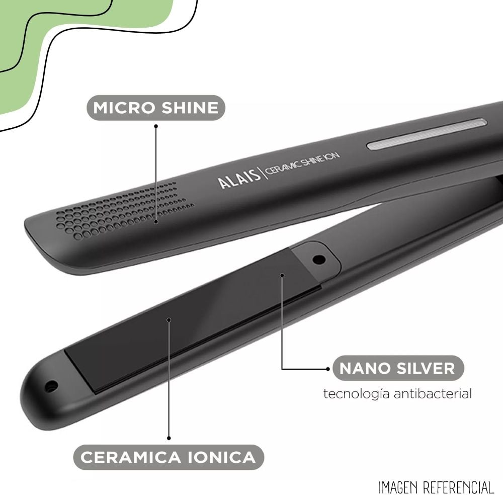 PLANCHA ALISADORA GAMA ALAIS CERAMIC SHINE ION - 2