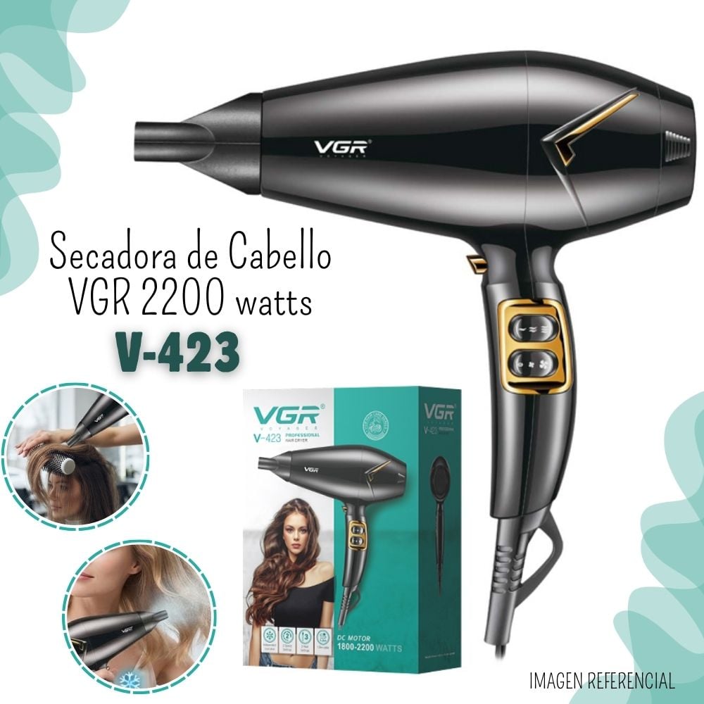 SECADORA DE CABELLO VGR 2200 WATTS - V-423 - 1