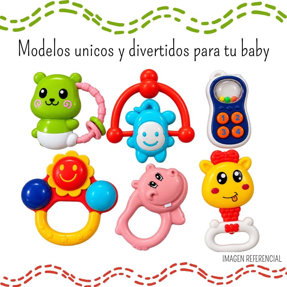 SET DE SONAJEROS BABY RATTLES – 6 PIEZAS - 2