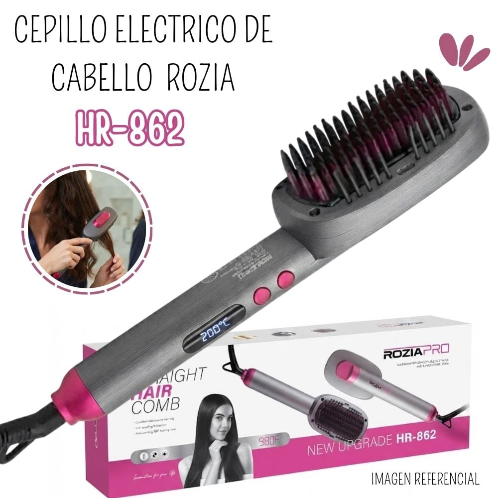 CEPILLO ALISADOR ELÉCTRICO PARA CABELLO ROZIA HR-862 - 1