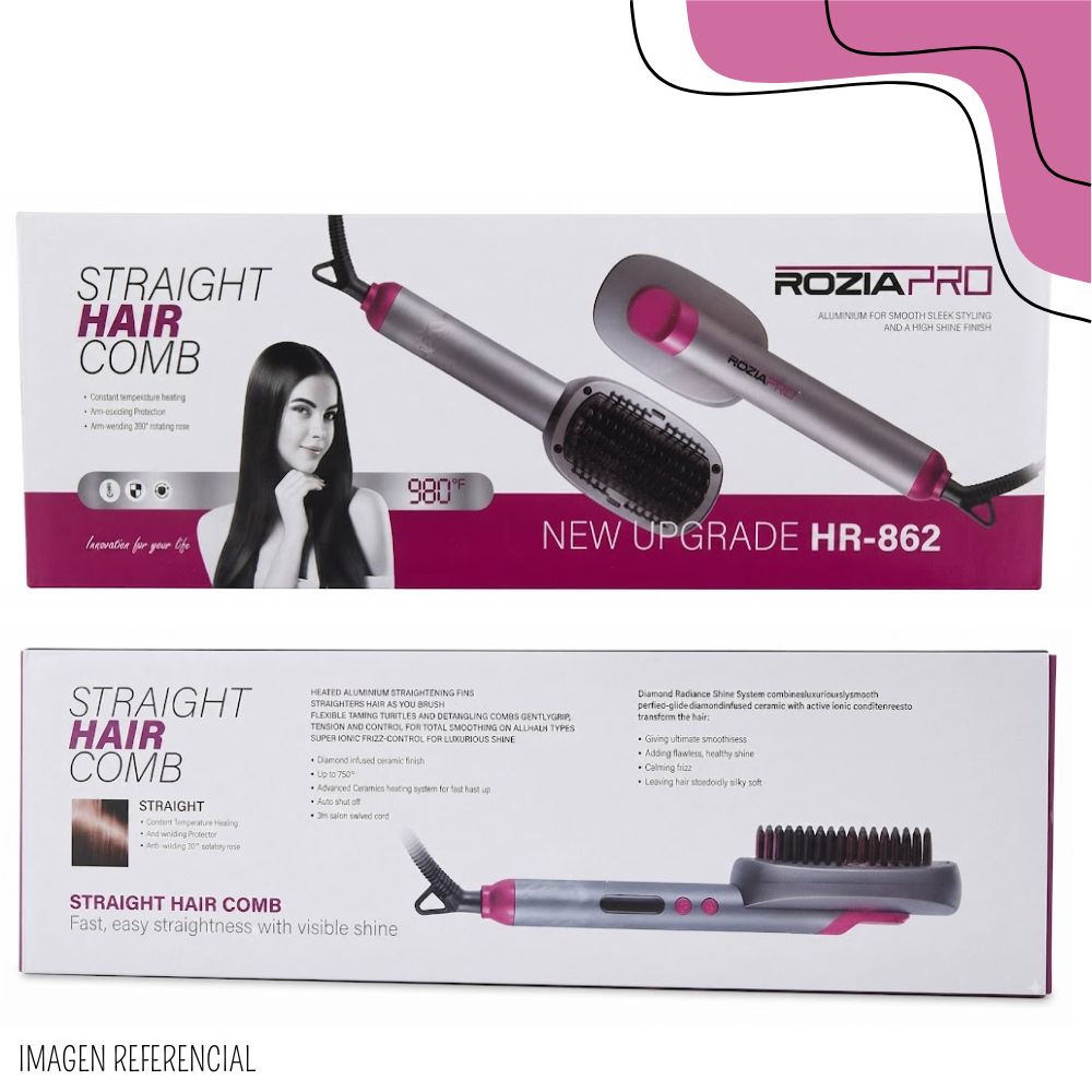 CEPILLO ALISADOR ELÉCTRICO PARA CABELLO ROZIA HR-862 - 5
