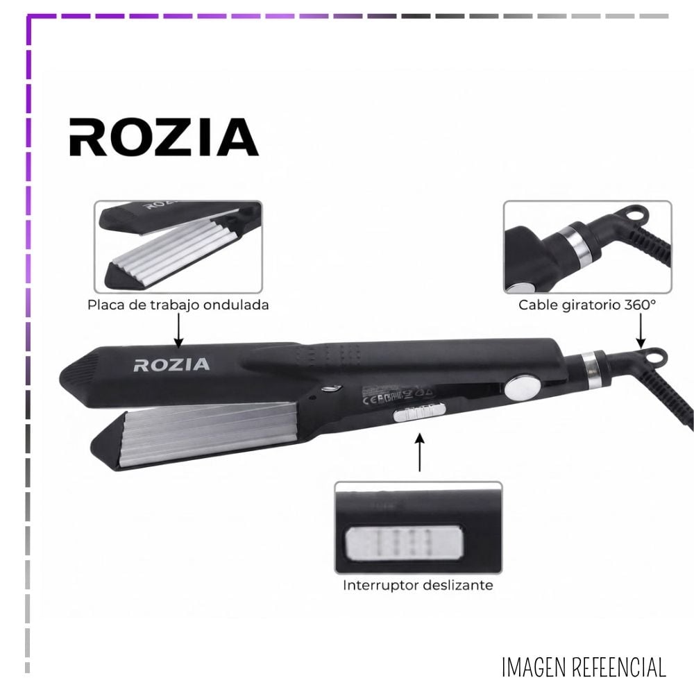 PLANCHA ONDULADORA DE CABELLO ROZIA CERAMIC - HR746 - 3
