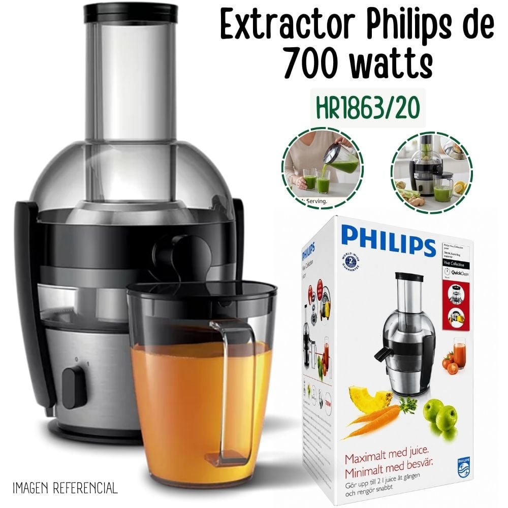 EXTRACTOR DE JUGO PHILIPS HR1863/20 - 1