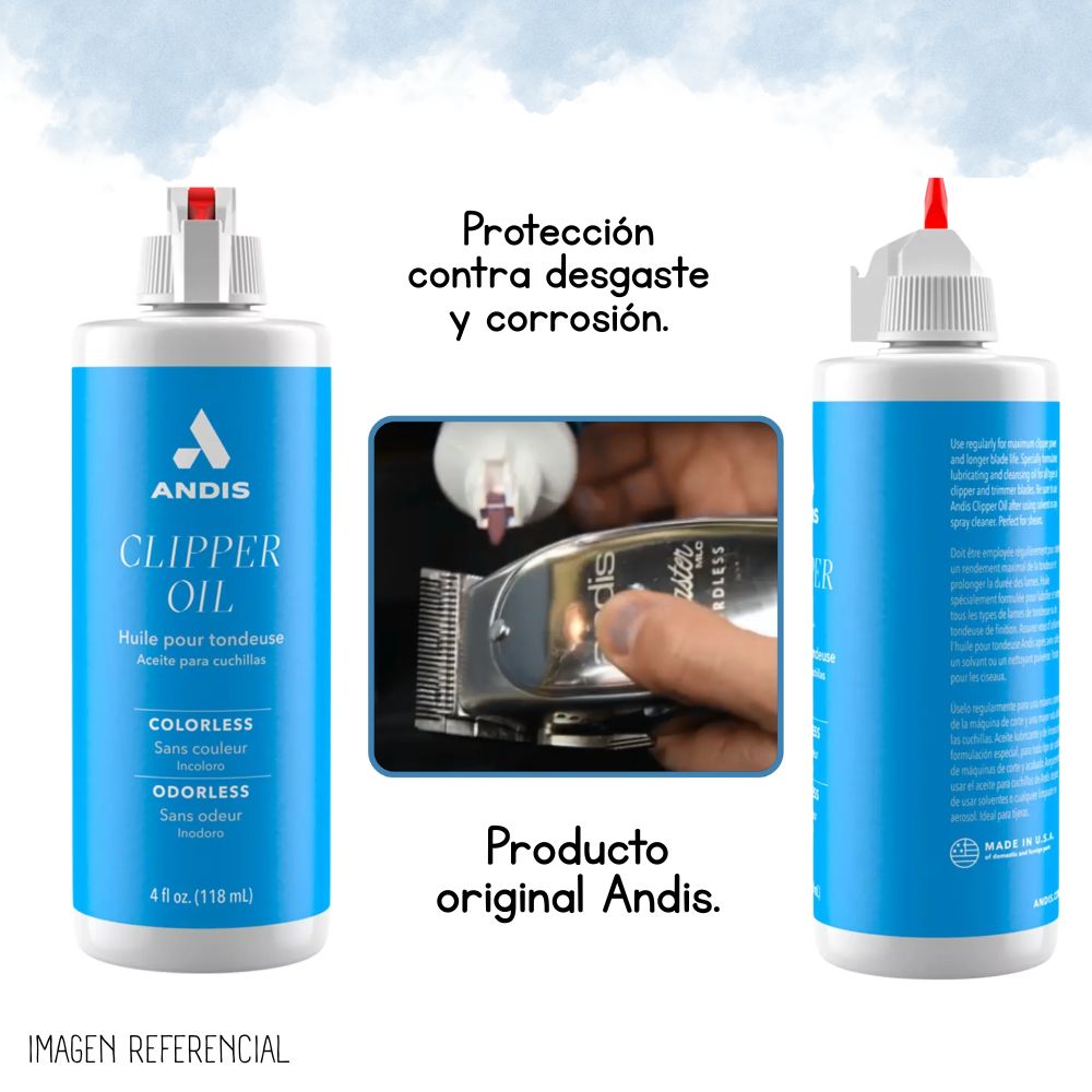 ACEITE ANDIS PARA MAQUINAS - 118 ML - 3