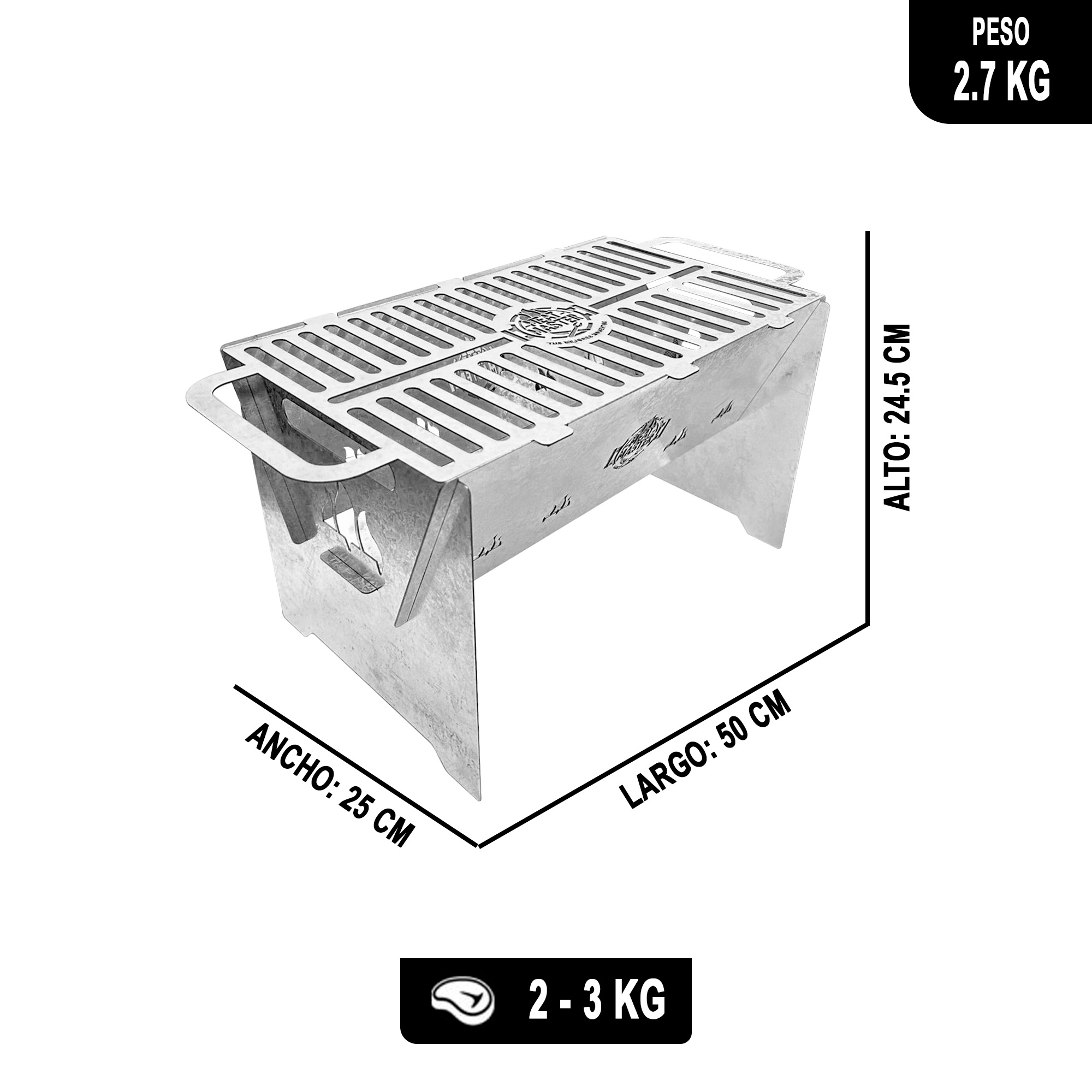 PARRILLA DESARMABLE PORTATIL - 2