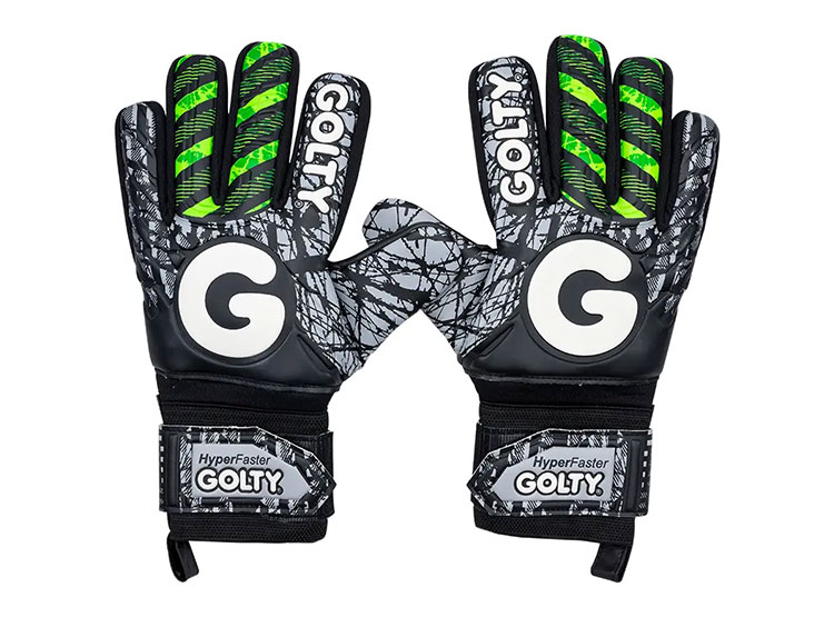 GOLTY GUANTE DE FUTBOL HYPERFASTER T9 NGR/VERDE - TALLA 9 - 1