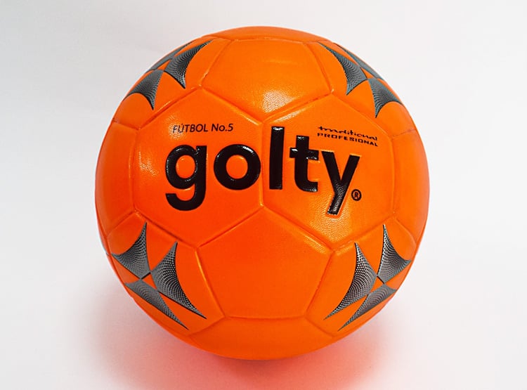 GOLTY PELOTA DE FUTBOL TRADITIONAL PU NARANJA SZ5 - TALLA 5 - 1