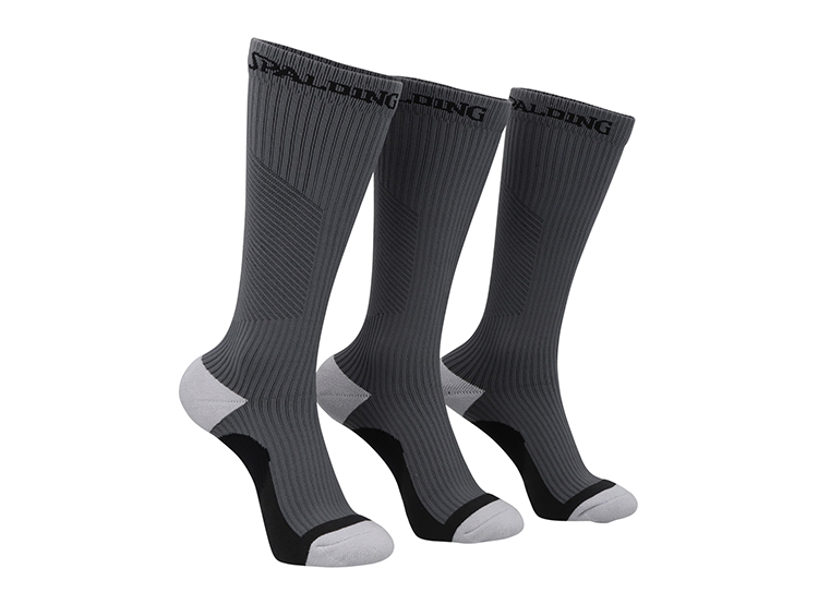 SPALDING CALCETINES COMPRESION GRIS L-XL TRIPACK - 1