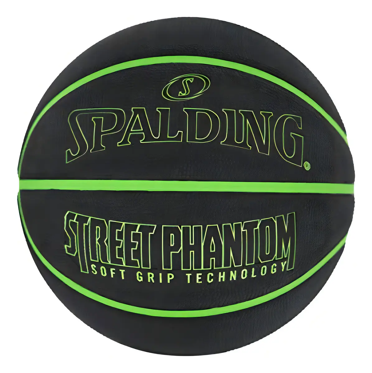 BALÓN DE BASKET SPALDING STREET PHANTOM BLACK/GREEN TALLA 7 - 1