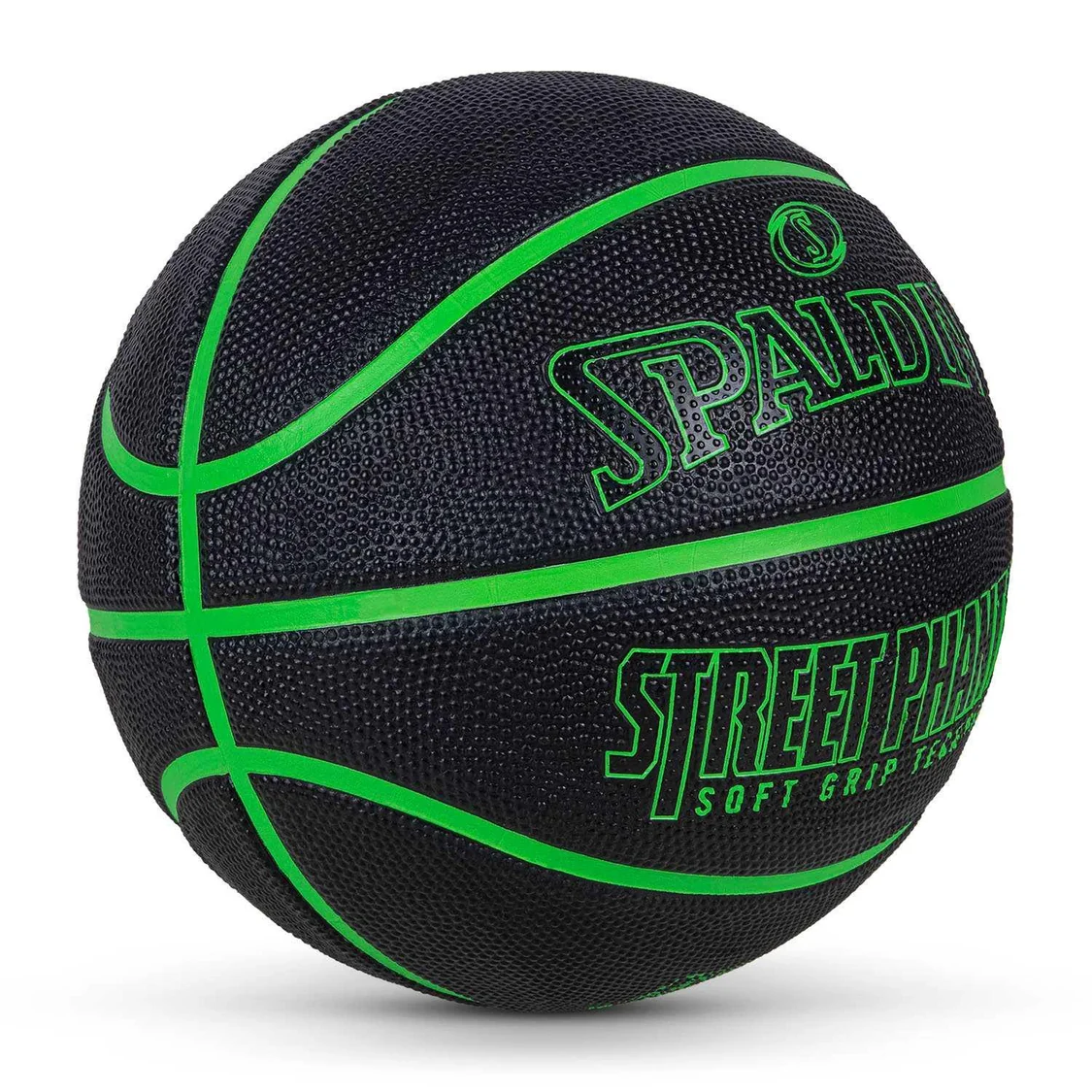 BALÓN DE BASKET SPALDING STREET PHANTOM BLACK/GREEN TALLA 7 - 5