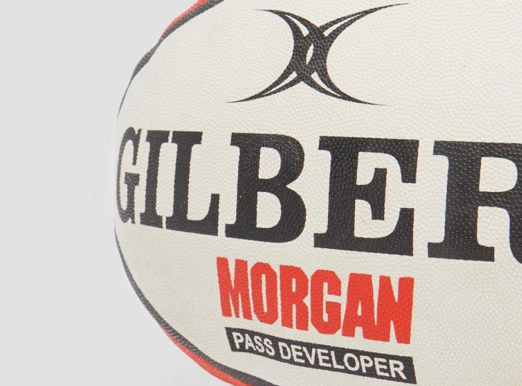 PELOTA RUGBY GILBERT OFFICIAL MORGAN SZ5 BLACK RED - 2