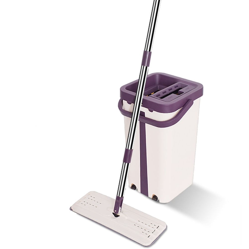 SET LIMPIEZA BALDE CON TRAPEADOR 360º 2 MOPAS MULTICOLOR - 2