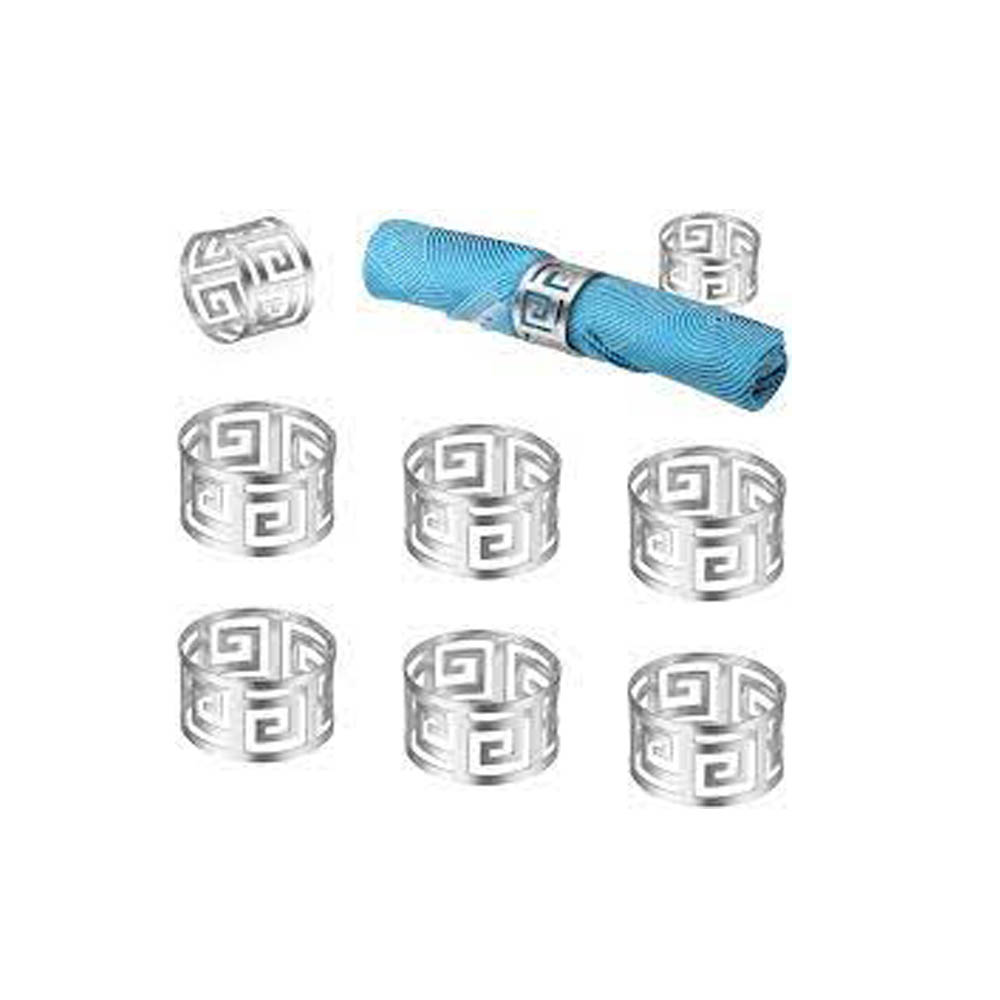 ARO SERVILLETA PLATA X 6 PIEZAS - PLATEADO - 2