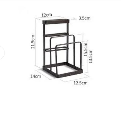 SOPORTE ORGANIZADOR PORTA CUCHILLOS Y TABLA PICAR PORTACUCHILLOS - 1