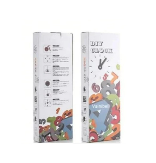RELOJ DE PARED DECORATIVO 3D NEGRO - 2