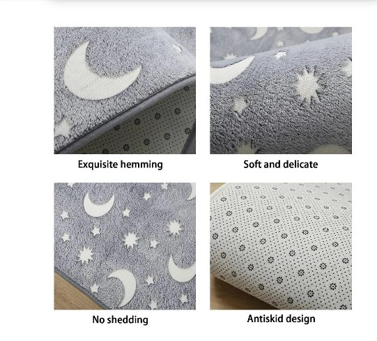 ALFOMBRAS LUMINOSAS DE FELPA PARA SALA/ DORMITORIO DE CALIDAD - 4