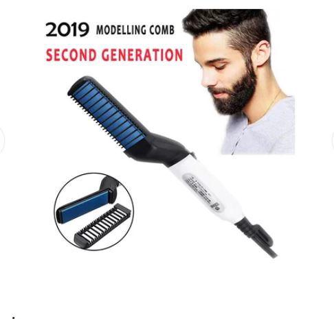 PLANCHA LACEADOR TIPO PEINE PARA HOMBRES CABELLO BARBA PARA BARBERIA - 1