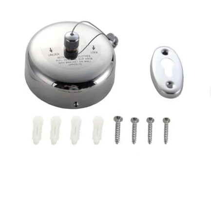 TENDEDERO RETRÁCTIL DE ACERO INOXIDABLE ESTANTE PARA COLGAR ROPA - 1