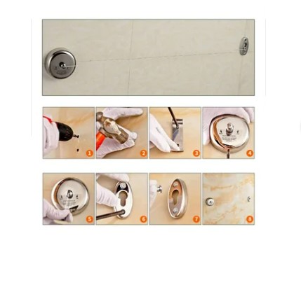 TENDEDERO RETRÁCTIL DE ACERO INOXIDABLE ESTANTE PARA COLGAR ROPA - 3