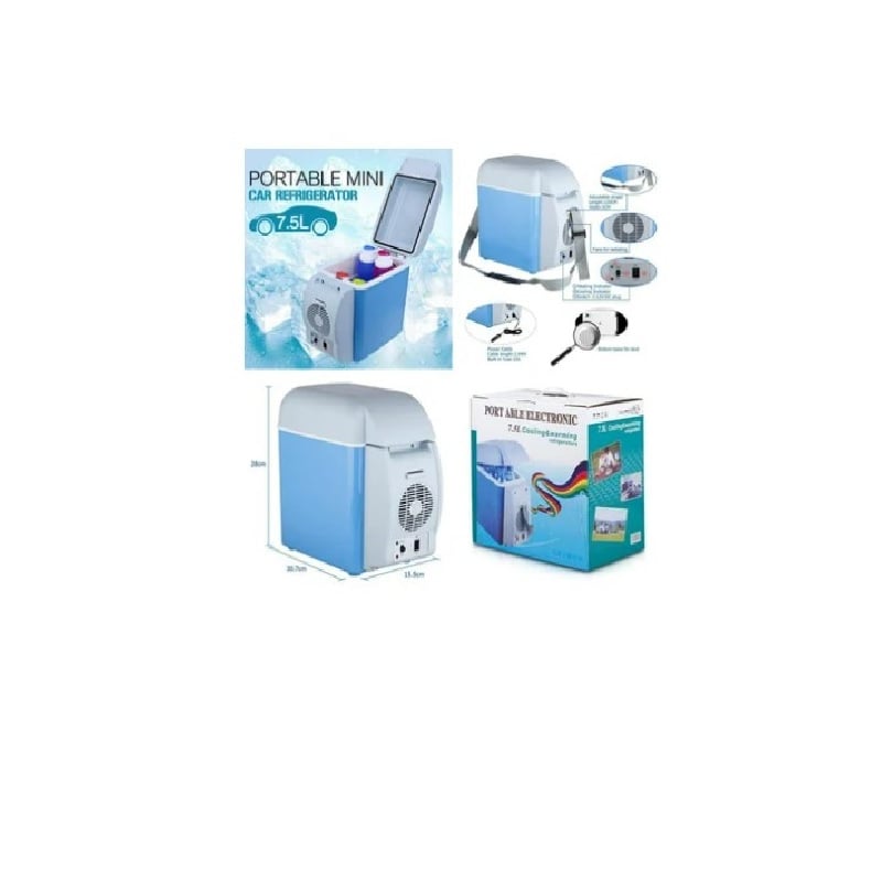 COOLER PORTATIL PARA AUTOS 6 LITROS | Celeste claro - 1