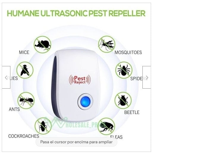 REPELENTE ULTRASÓNICO DE MOSQUITOS ZANCUDOS BICHOS PLAGAS ELÉCTRICO EFECTIVO - 1