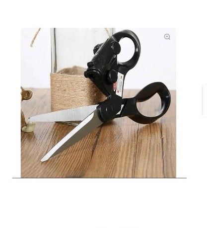 TIJERA NEGRO MATE GUIADA CON LASER PROFESIONAL CORTE RECTO MANUALIDAD - 1