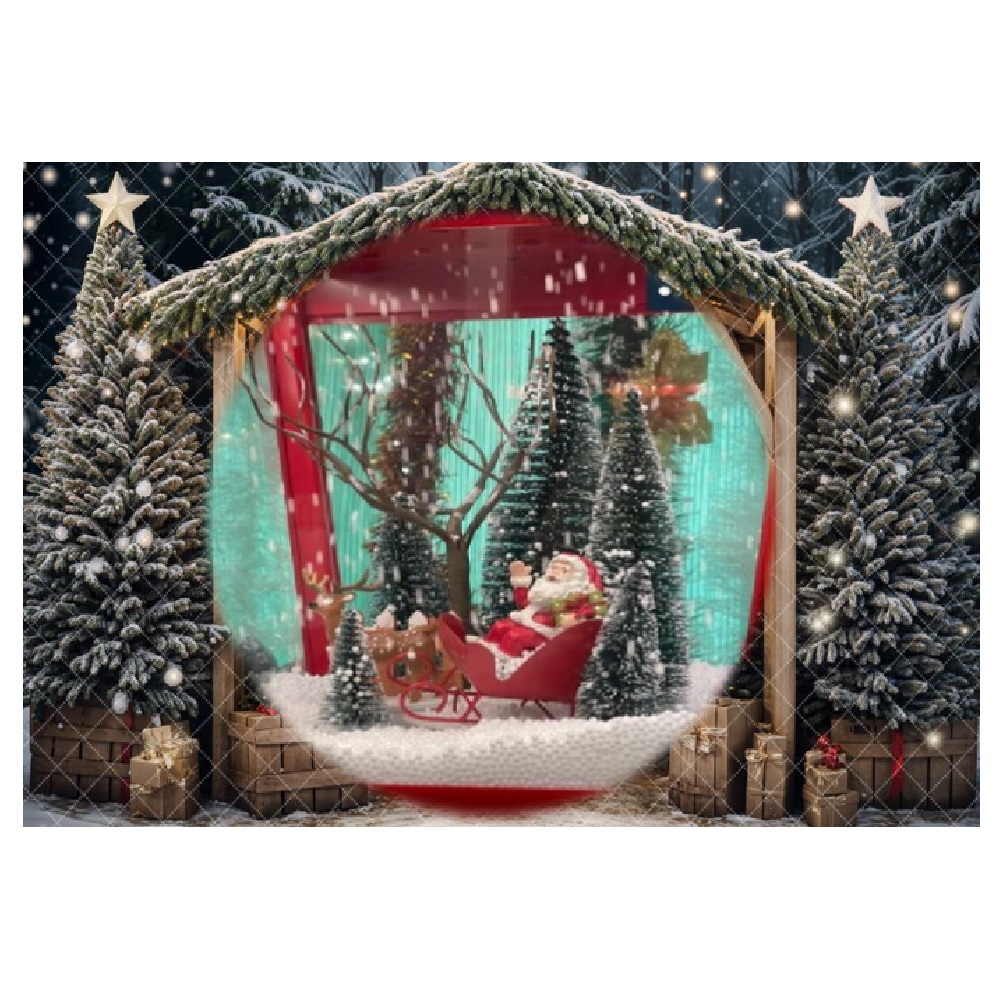 FAROL NAVIDEÑO MUSICAL PEDESTAL CON LUCES MOVIMIENTO CAÍDA NIEVE 184CM - 2
