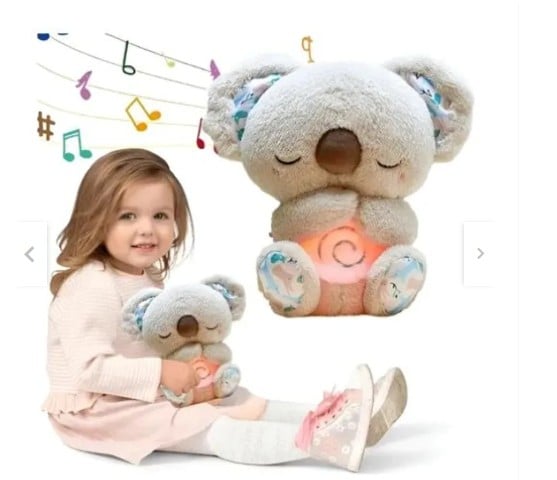 KOALA DE PELUCHE QUE RESPIRA CON MÚSICA Y LUZ - 1
