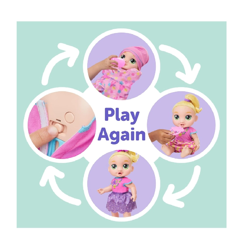 MUÑECA BABY ALIVE INTERACTIVA BEBÉ CRECE LALA GOOGOO - 4