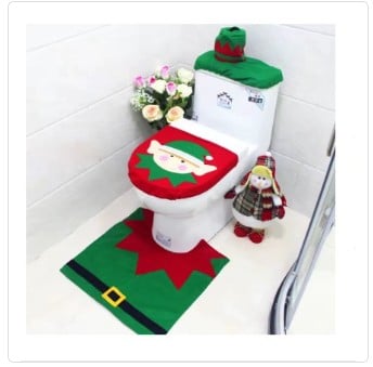 SET DE BAÑO NAVIDEÑO DE 3 PIEZAS TENDENCIA - 1