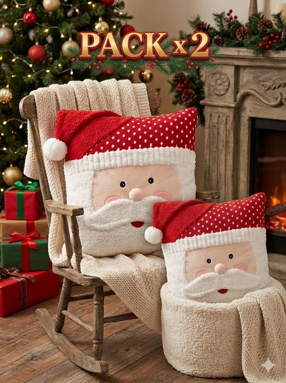 COJINES ELEGANTES CALIDAD A1 NAVIDADEÑO PACK 2 - 1
