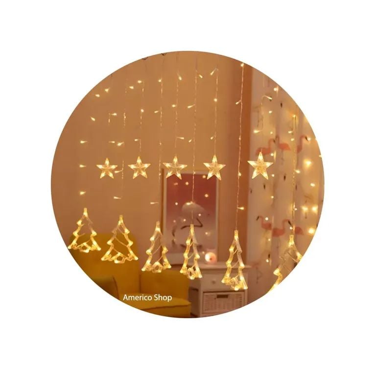 LUCES DE NAVIDAD DECORATIVA CON FIGURA DE ARBOLITO RENO - 1