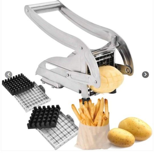CORTADOR DE PAPAS FRITAS   MÁQUINA DE ACERO PARA BASTONES - 1