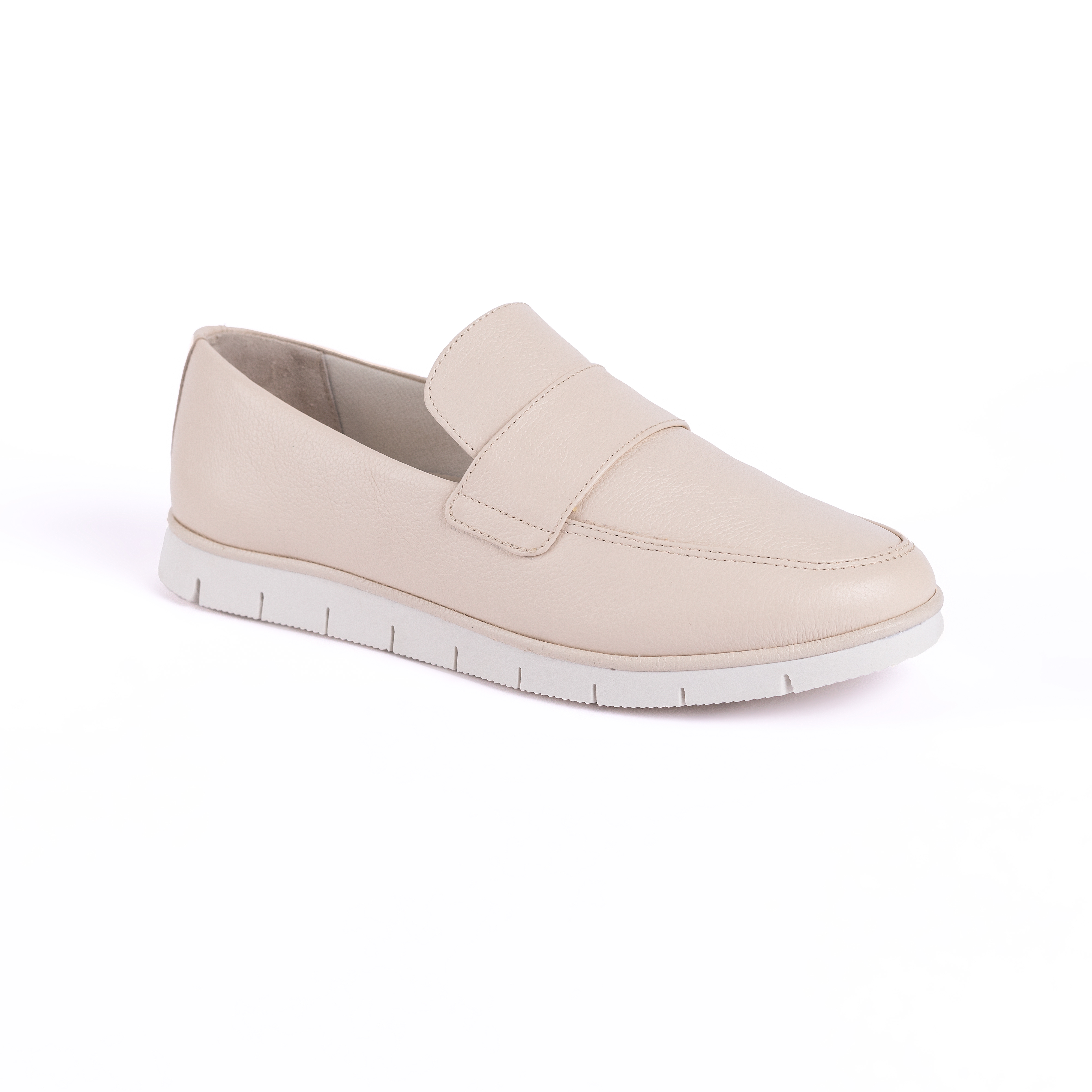 ALPARGATAS MUJER CARUSSO CUERO BLANCO HUMO 6059 - 2