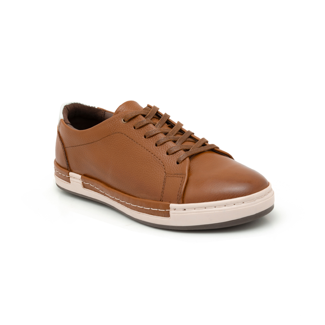 ZAPATOS CASUALES HOMBRE CARUSSO CUERO CAMEL URBANO U1007 HABANO - 2