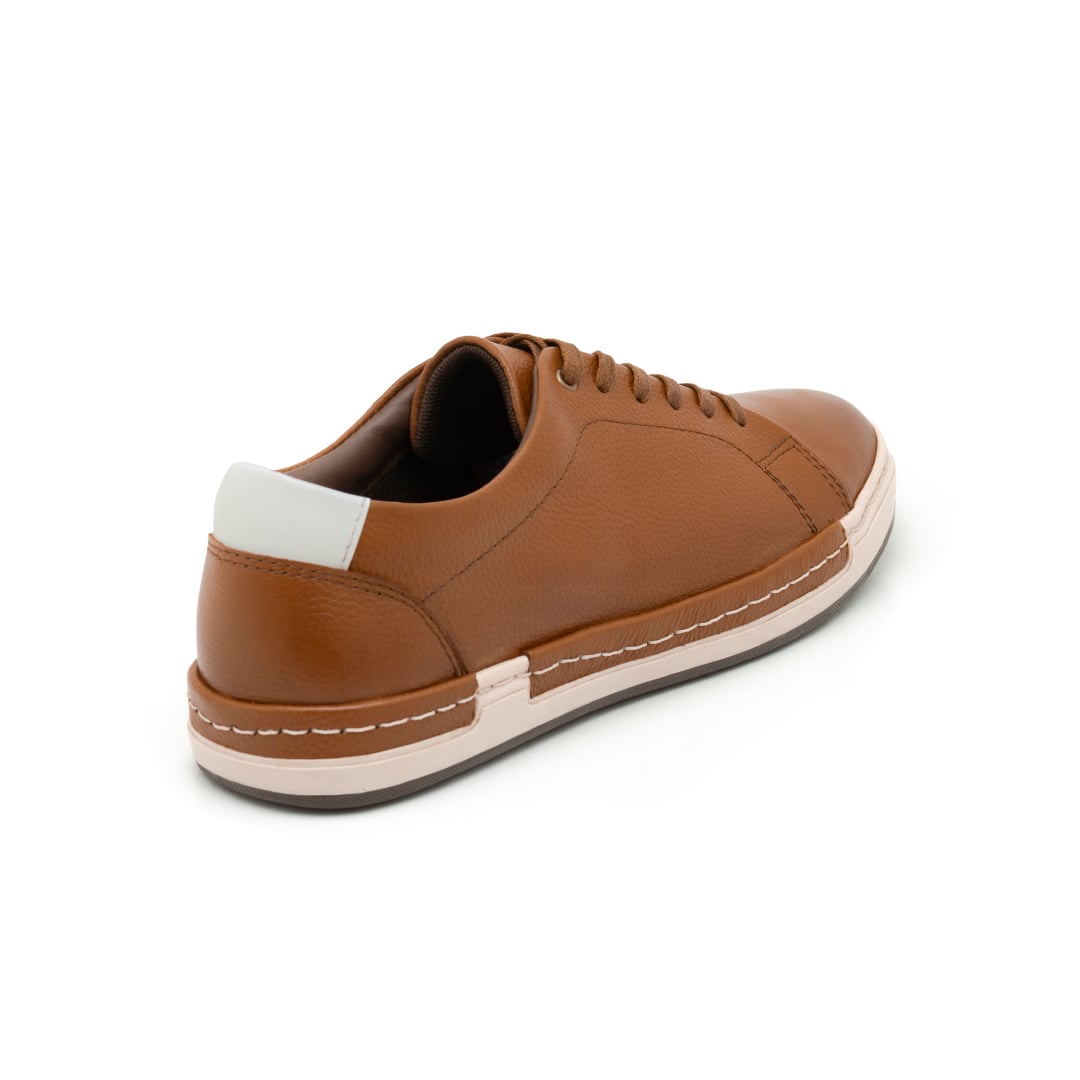 ZAPATOS CASUALES HOMBRE CARUSSO CUERO CAMEL URBANO U1007 HABANO - 3